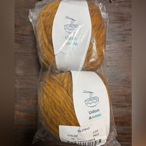 Hobbii Udon Mustard Yellow Yarn